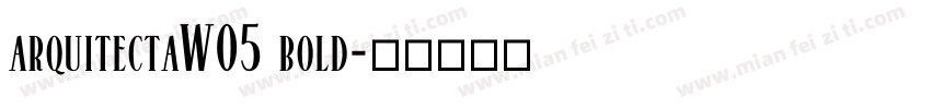 arquitectaW05 bold字体转换